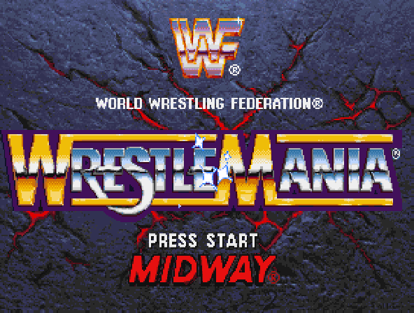 WWF Wrestlemania - The Arcade Game Title Screen